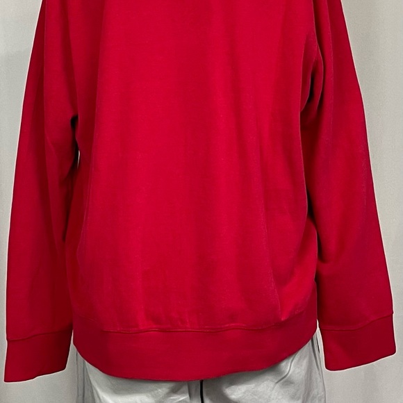 New Large Polo Ralph Lauren Red Quarterzip Sweatshirt - Picture 4 of 5